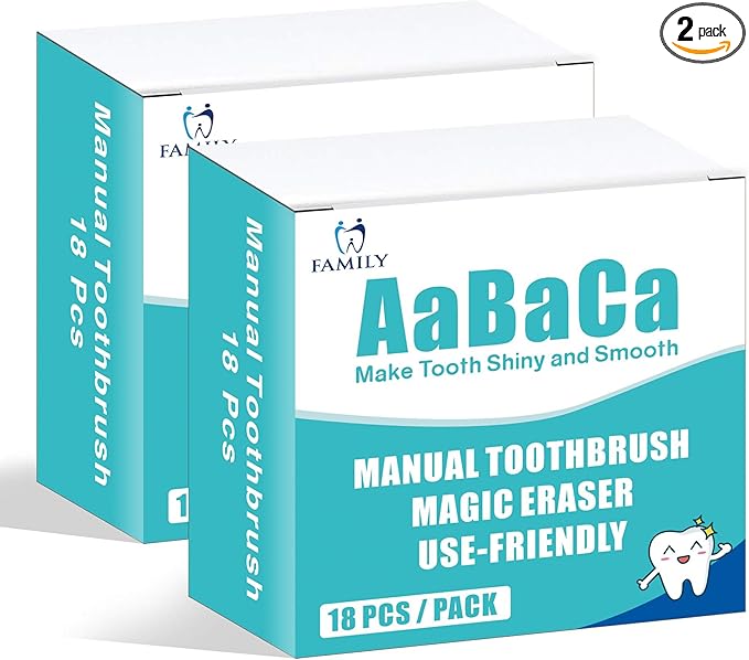 Teeth Whitening Brush Pen Adults Kids Toothbrush 36 Count Highly Effective Remove Surface Stains 2 Pack