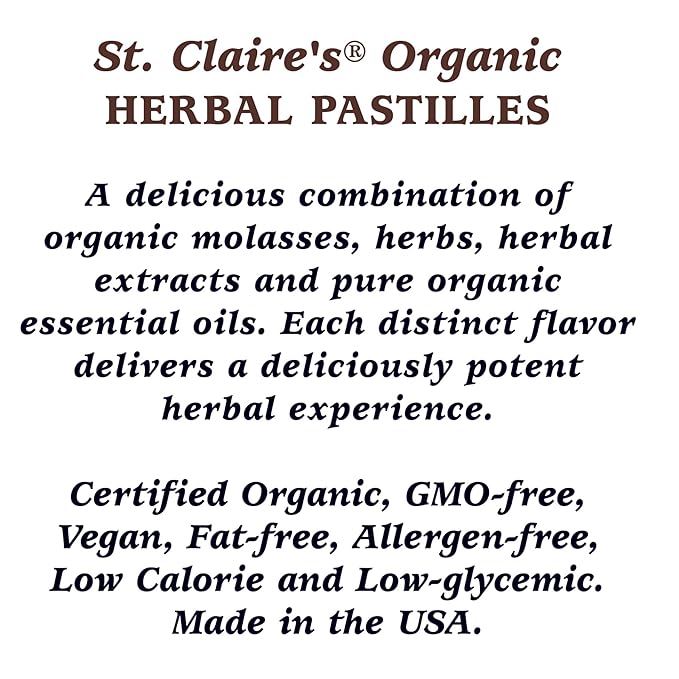 St. Claire's Organic Herbal Pastilles, (Cardamom, 8 Ounce Refill Bag,) | Gluten-Free, Vegan, GMO-Free, Plant-based, Allergen-Free | Made in our Allergen-Free facility