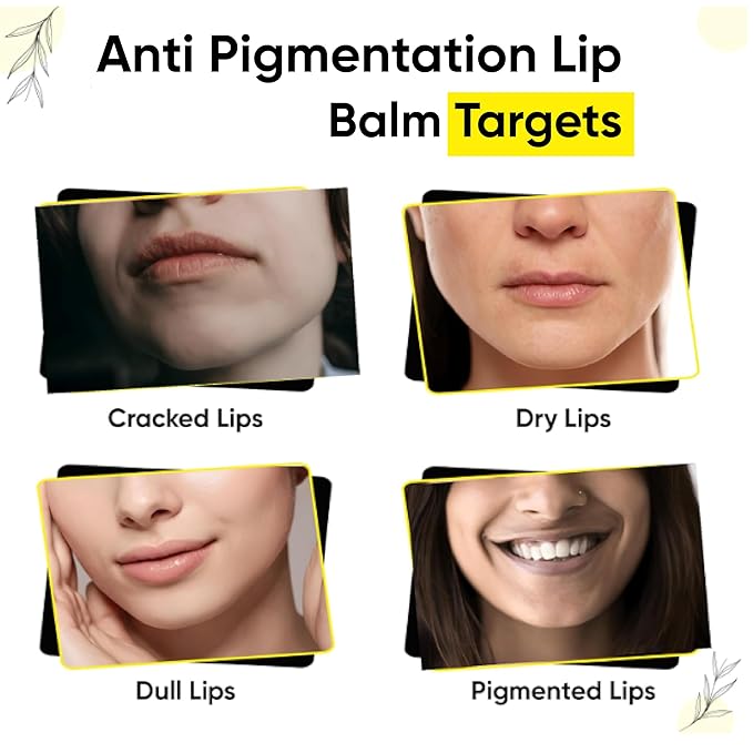 Shea Butter Lip Balm with Kojic Acid, Alpha Arbutin & Shea Butter for Smooth, Crack Free & Clear Lips, SPF 30 PA++, For Men & Women, 0.52 oz/15GMS
