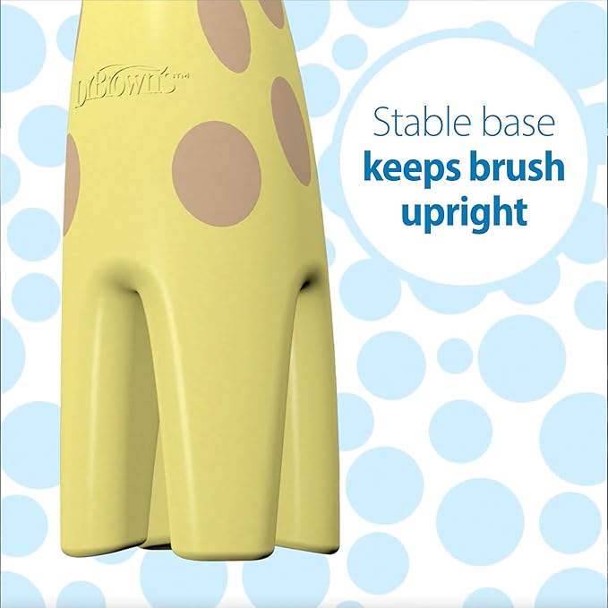 Dr. Brown's Infant-to-Toddler Toothbrush, Giraffe & Strawberry Toothpaste Set