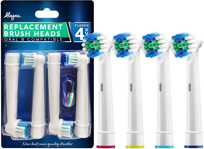 Replacement Brush Heads Compatible with Oral B Electric Toothbrush Replacement Heads Precision Brush Heads Refills for Oralb Braun Pro 1000 Sonic Clean Soft Sensitive Precision More (16 Pk)