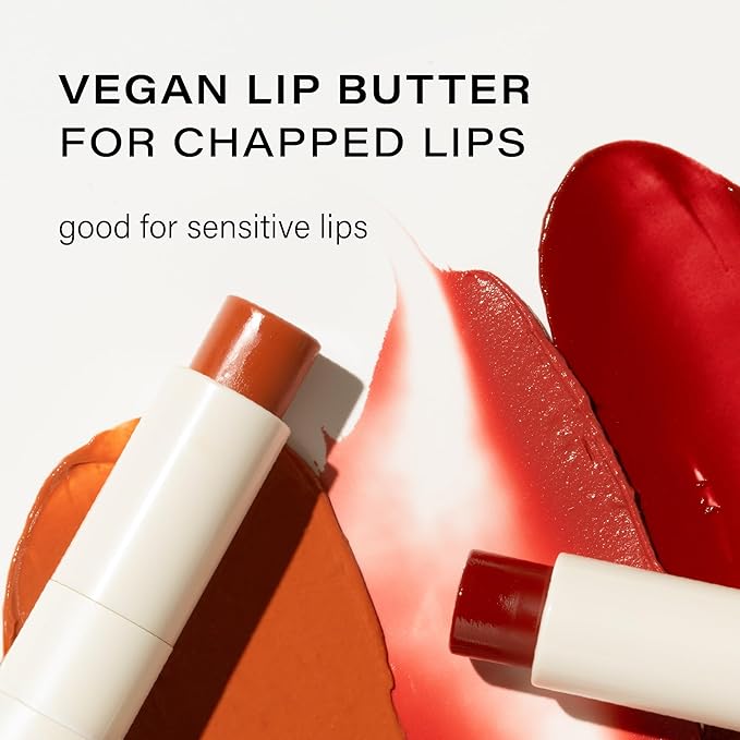 Melixir Vegan Lip Butter Duo Set – Holiday Stocking Stuffers for Women, Makeup Christmas Gift, Hydrating Tinted Chapstick, Shea Butter & Vitamin E for Dry Cracked Lips, Trendy Lip Balm Kit for Girls