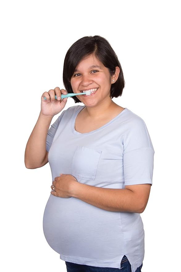 Brilliant Oral Care Expectant Mom Toothbrush, a Pregnancy Must Have with Gentle, Extra Soft Bristles, Round Head for Sensitive Teeth and Gums, Lilac, 1 Pack
