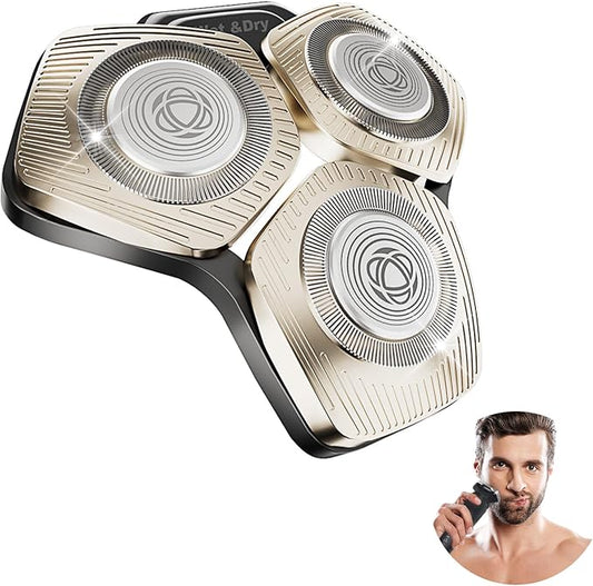 SH71/50 Shaving Heads Compatible with Phili*s Shavers Series S5000 (S5XXX),S7000 (S7XXX),i9000,for SH60/70 and SH70/70 (Champagne color)