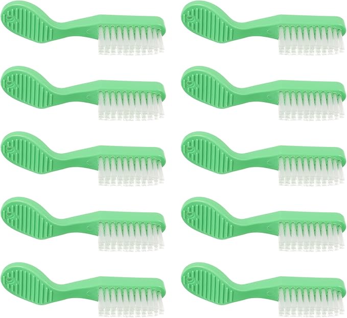 Large Head Manual Toothbrush 10pcs with Medium Bristles Soft Handle Oral Cleaning Brush for Daily Household Use and Prison Settings