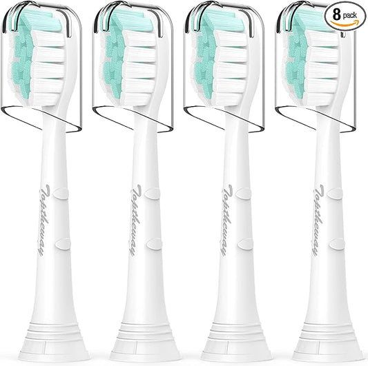 Toptheway Toothbrush Replacement Heads for Philips Sonicare 4100 5100 C2 G2 C1 W - Medium Soft, 4 Pack