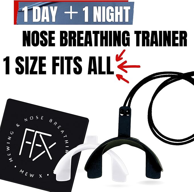 Better Than Mouth Tape for Sleeping MEW X AIR The 24 Hour Nose Breathing & Oxygen Enhancing Kit/Put Toxic Mouth Tape Sleep Tape & Nasal Strips in The bin/Reusable & Durable // Get Peak Performance