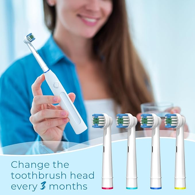 FIRIK Electric Toothbrush Replacement Heads, 20 Pcs Compatible with Oral B Braun, Professional Brush Heads for Oral B Replacement Heads Refill 7000/Pro 1000/9600/500/3000/8000