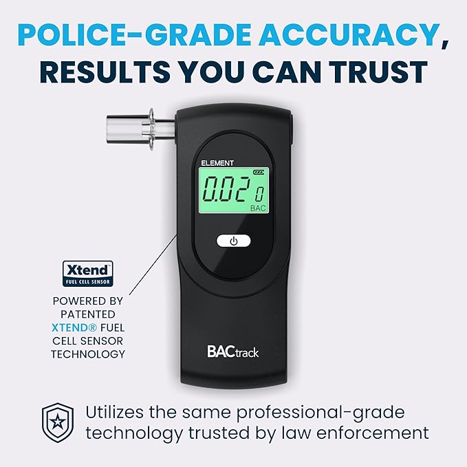 BACtrack Element Breathalyzer (2 Pack) | Professional-Grade Accuracy | DOT & NHTSA Compliant | Portable Breath Alcohol Tester for Personal & Professional Use