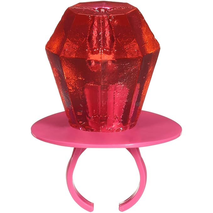 Ring Pop Pink Christmas Candy Lollipops, 30 Ct Bulk Strawberry Lollipops Individually Wrapped, Suckers for Kids, Fun Candy for Gender Reveals, Holiday Parties, Stocking Stuffers, Gifts, Party Favors