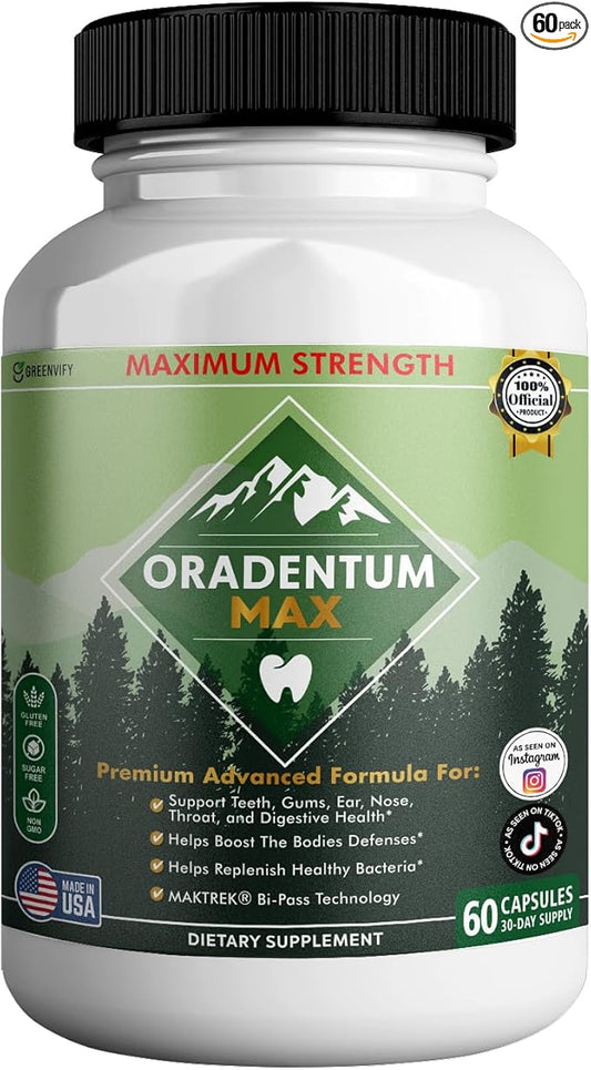 Oradentum Max Probiotic Supplement, 40 Billion CFU, 60 Capsules, 30 Day Supply (1)