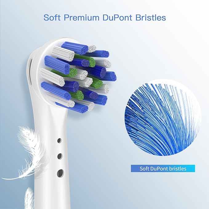 Replacement Toothbrush Heads for Oral B Braun, 4 Pack Professional Electric Toothbrush Heads, Precision Clean Brush Heads Refill Compatible with Oral-B 7000/Pro 1000/9600/ 5000/3000/8000 (4pack)
