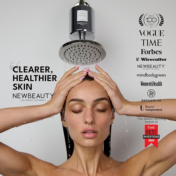 Filterbaby Pro Series Shower Filter,Doctor Developed,Metal Titanium Aluminum,Lab Tested to Reduce up to 99% Chlorine/Chloramine/Lead/Certain Hard Heavy Metals,Great Water Pressure,Long Lasting,Chrome