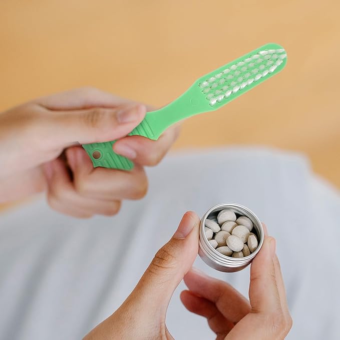 HOLIDYOYO 10pcs Prison Toothbrushes Large Head Soft Bristles Manual Toothbrushes with Short Handle for Institutional Use and Travel