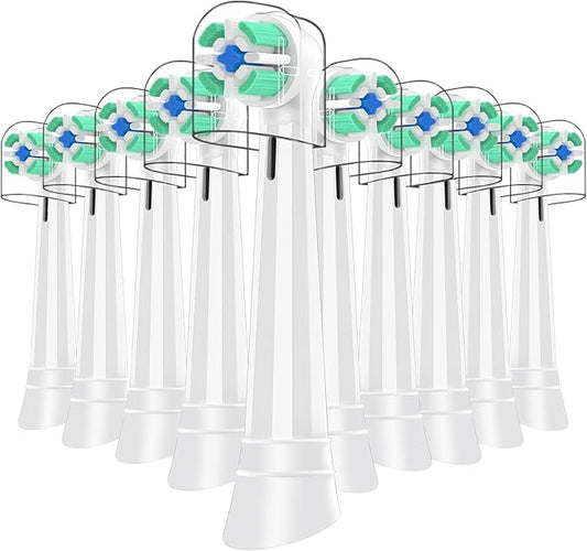 IO Replacement Heads Compatible with Oral B iO 2 3 4 5 6 7 8 9 10 Series Electric Toothbrush, 8 Pcs iO Brush Heads Compatible with Oral B for Teeth Clean & Gums Care (White)