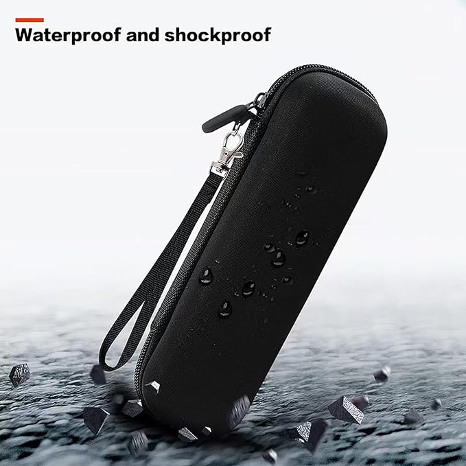Electric Toothbrush Travel Case， Protective Clean Electric Toothbrush, Hard EVA Case Cover Storage Bag Holder with Mesh Pocket for Accessories ，Fits Most Powered Toothbrush Products (Black)
