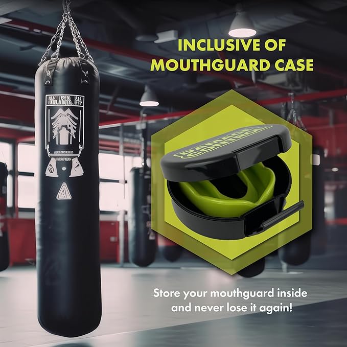 DAMAGE CONTROL Extreme Impact Mouth Guard – Sports Mouthguard for Boxing, MMA, BJJ, Hockey, Rugby, Lacrosse, & More – Mouthpiece for Teeth & Jaw Protection, for Youth & Adults (Youth, SymBite)