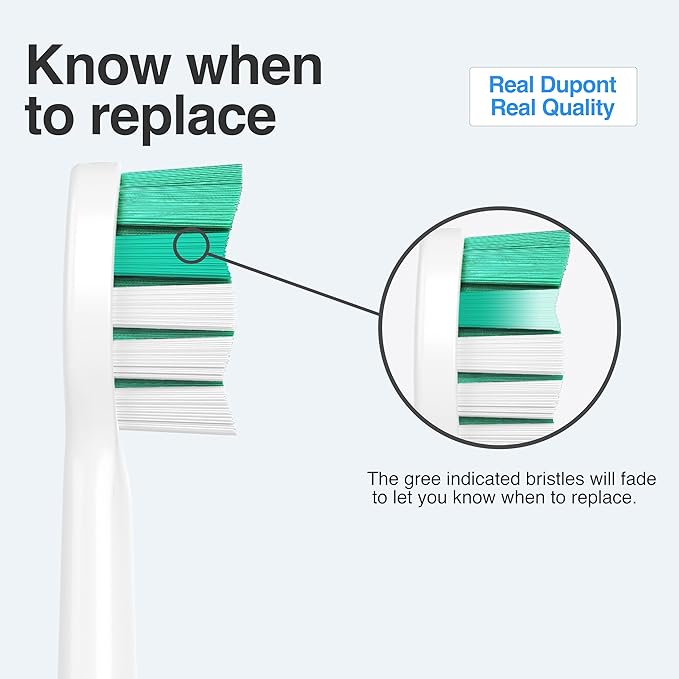 Replacement Toothbrush Heads for Philips Sonicare Replacement Heads, Electric Replacement Brush Head Compatible with Phillips Sonicare Electric Toothbrush, for Philips Sonic Care Brush,8 Pcs
