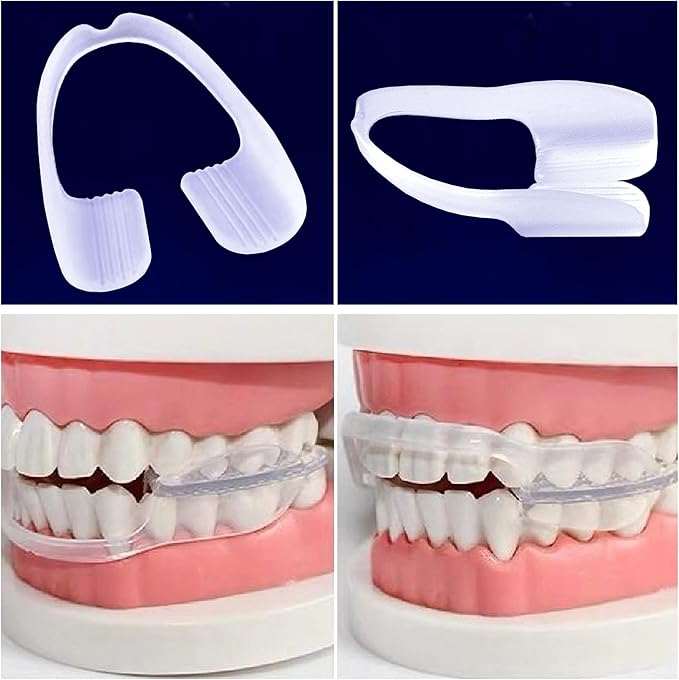 Mouth Guard Teeth Nighttime Protection 16 Count Mouth Guard for Grinding & Clenching Teeth with Hygiene Case | BPA Free Ready to Wear, Sleep Well, Disposable, One Size Fits All