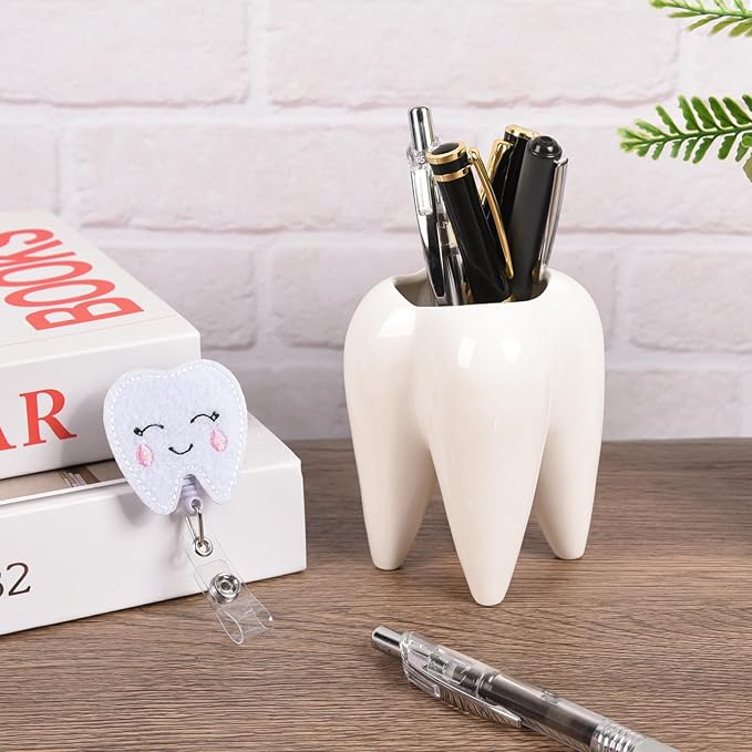 Dentist Gifts for Women Unique Dental Assistant Gifts Funny Dental Hygienist Gift Including Tumbler Mug Socks Badge Reel Holder Makeup Bag Keychain for Birthday Christmas (Dentist Women)