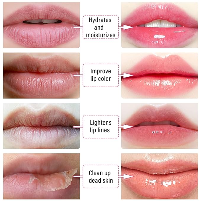 30 PCS Lip Mask Collagen Mouth Masks Sheet for Dry Lips, Gel Lip Mask Pack for Remove Dead Skin, Moisturizes and Fine Lines (Peach Red)