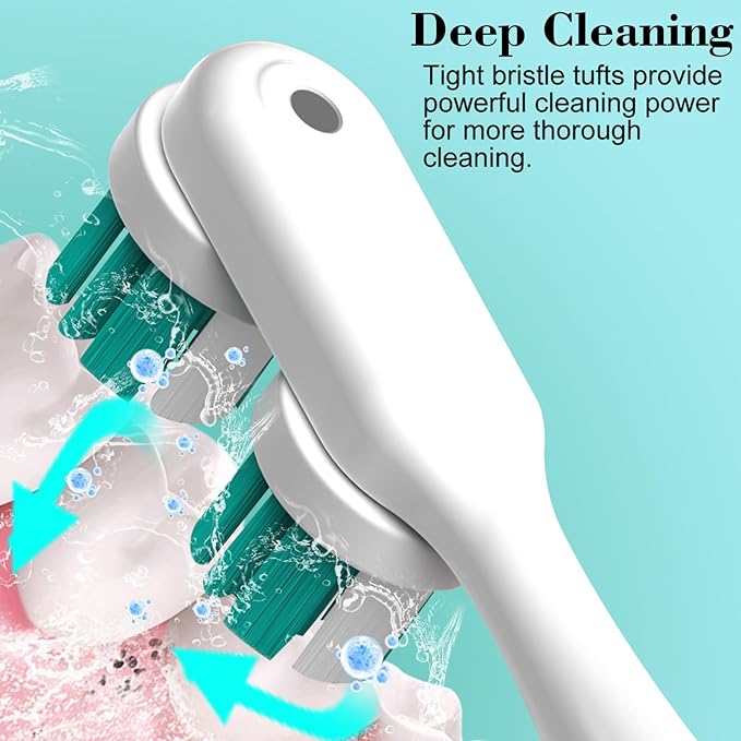 YMPBO Replacement Heads Compatible with Spinbrush PRO Clean/PRO+ Gum Health Powered Toothbrush, Brush Head Replacement Refill, 10 Pack