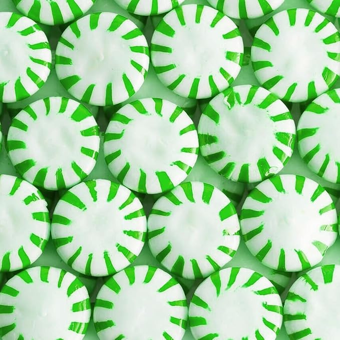 Starlight Spearmint Individually Wrapped Candy, 4 Pound Bulk Pack, Sweets for On the Go Refreshment, Starlight Mints Bulk Candy.