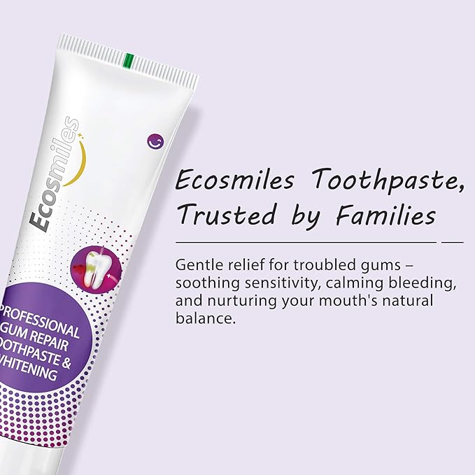 Hydroxyapatite Toothpaste for Gum Health - Fluoride Free Formula Reduces Bleeding Gums & Gingivitis, Repairs Enamel, Whitens Teeth, Soothes Sensitivity, SLS Free Plaque Remover, Mint 3.52oz