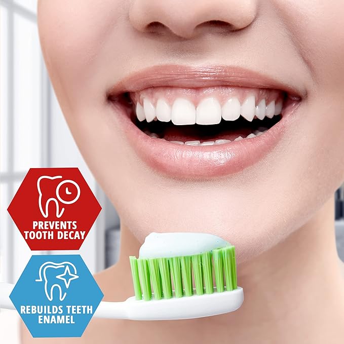 MED PRIDE Travel Size Fluoride Toothpaste – Value Pack of 12 Tubes (1.5 oz Each) – Anticavity Protection for Kids & Adults – Helps Whiten Teeth & Freshen Breath