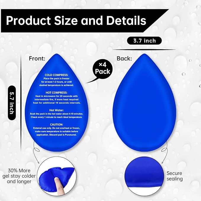 Wisdom Teeth Ice Pack Head Wrap Jaw Face Ice Pack with 4 Gel Packs for Wisdom Teeth Removal Extraction Toothache Pain Relief Facial Face Oral Surgery TMJ Tonsillectomy Recovery Cosmetic Procedure