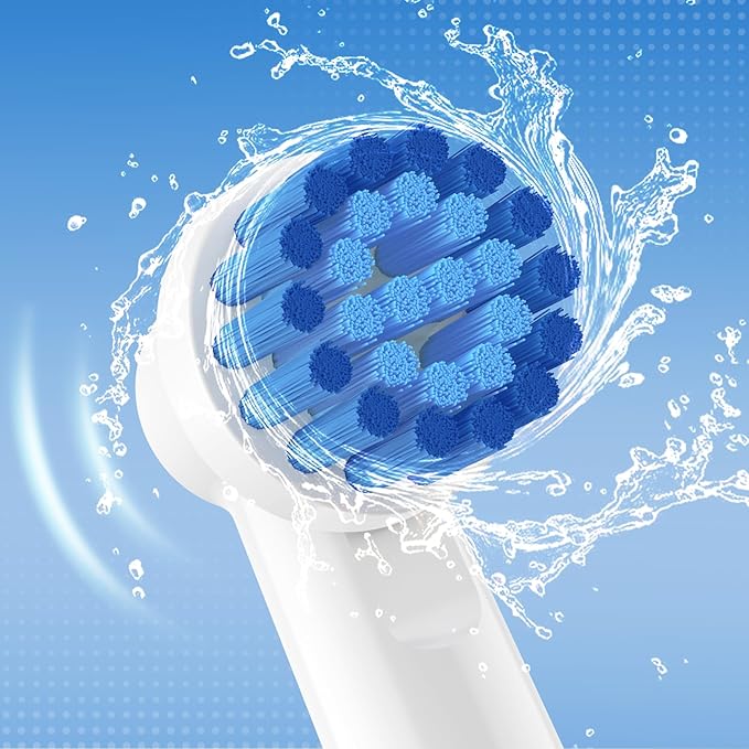 THISONG Soft Bristle Sensitive Replacement Brush Heads for Braun Electric Toothbrush - Gentle and Comfortable Brushing for Sensitive Gums - Pack of 12