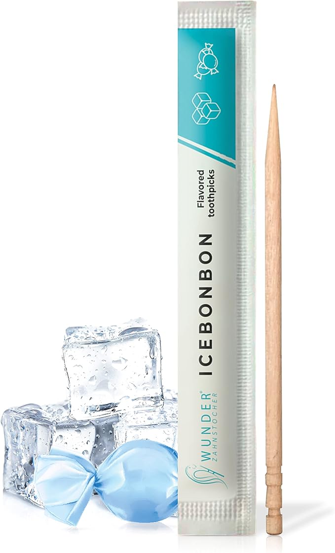 Wonder Toothpicks with Flavor - 100x Flavored toothpicks Individually Packed in 8 Refreshing Varieties - Gentle Oral Hygiene - Fresh Breath - Individually Packed Toothpicks with Flavor