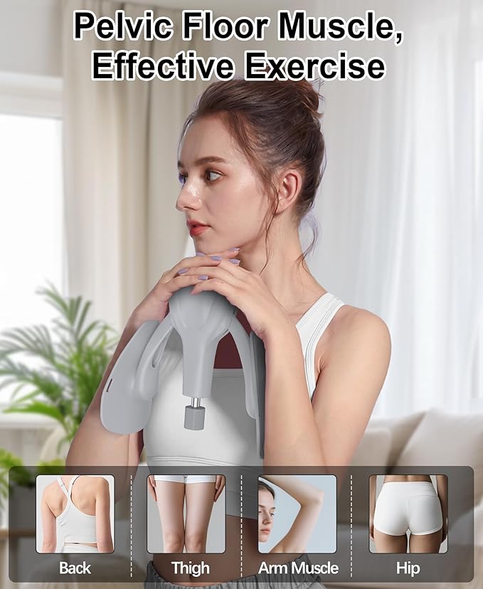 Upgraded Inner Thigh Exerciser, Kegel Exerciser, Adjustable Pelvic Floor Muscle Strengthening Exercise Devices, Hip Pelvic Trainer for Postpartum Recovery, Thigh Toner Workout Equipment