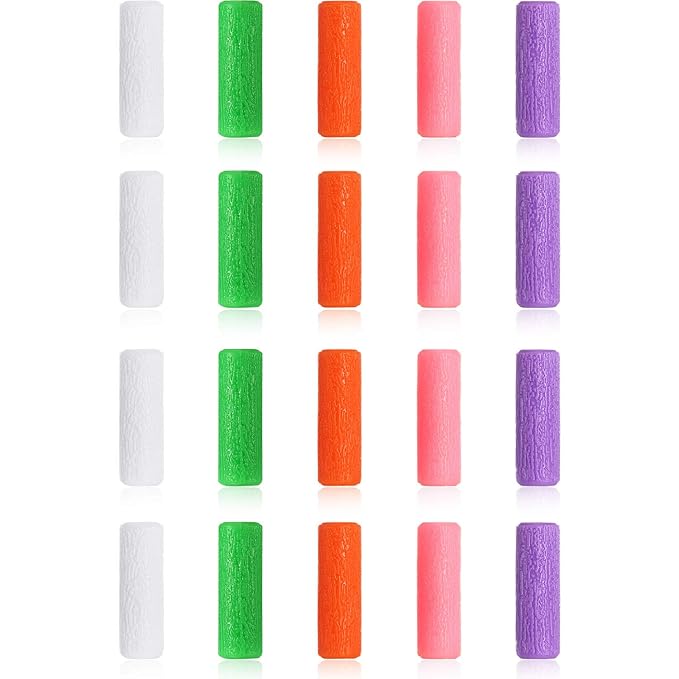 20 Pieces Aligner Tray Seaters for Aligner Trays Chompers Orthodontic Trays(Pink, Orange, Green, Purple, White)