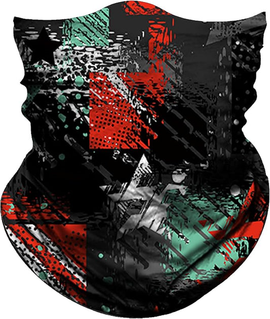 Obacle Neck Gaiter Face Mask Bandana for Dust Wind Sun Protection for Men Women