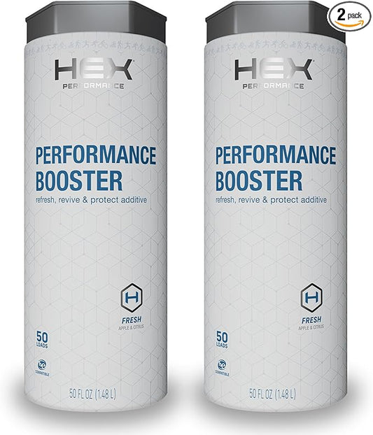 HEX Performance Fabric Booster, Fresh, 100 Load (Pack of 2) - Safe for Activewear, Made for Sensitive Skin, Eco-Friendly