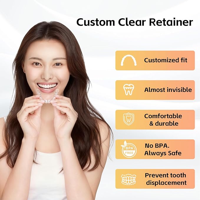 Custom Mouth Guard for Teeth, 2 PackComfortable Grinding Guard for Adults Teeth Retainer forUpper and Lower Teeth, BPA-Free, Durable,Easy to Use.for Adults and Teens