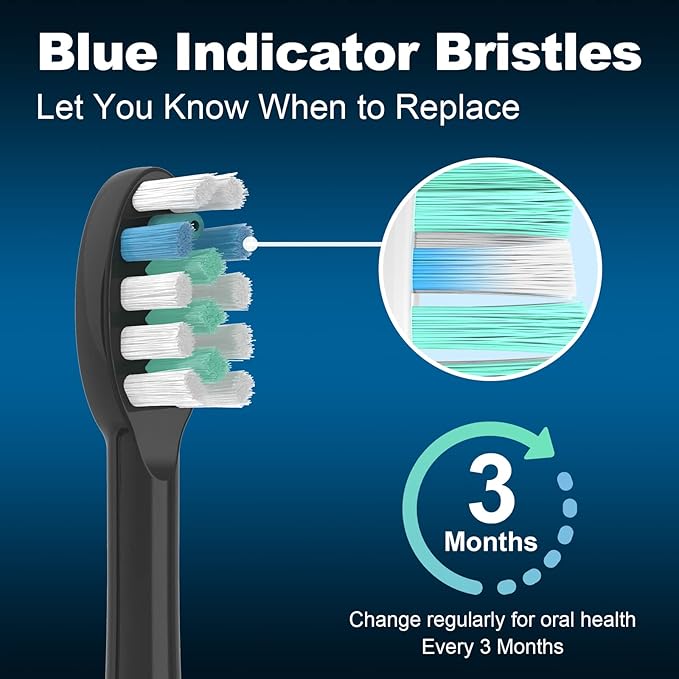 3 Pack Toothbrush Replacement Heads Compatible with WaterPik Sonic Fusion 2.0, FitMount Flossing Brush Head Fit for Water-Pic SF-01 SF-02 and 2.0 SF-03 SF-04