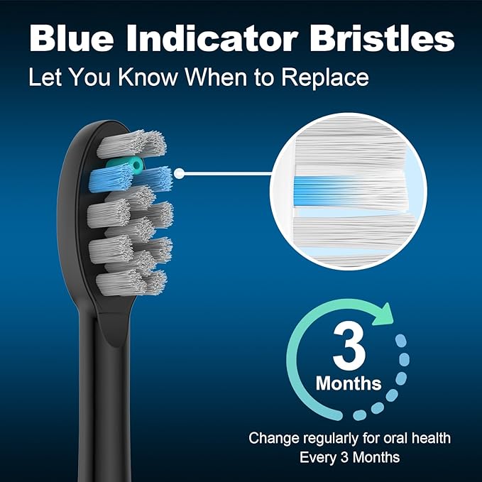 6 Pack Toothbrush Replacement Heads Compatible with WaterPik Sonic Fusion 2.0, FitMount Flossing Brush Head Fit for Water-Pic SF-01W SF-02W and 2.0 SF-03 SF-04