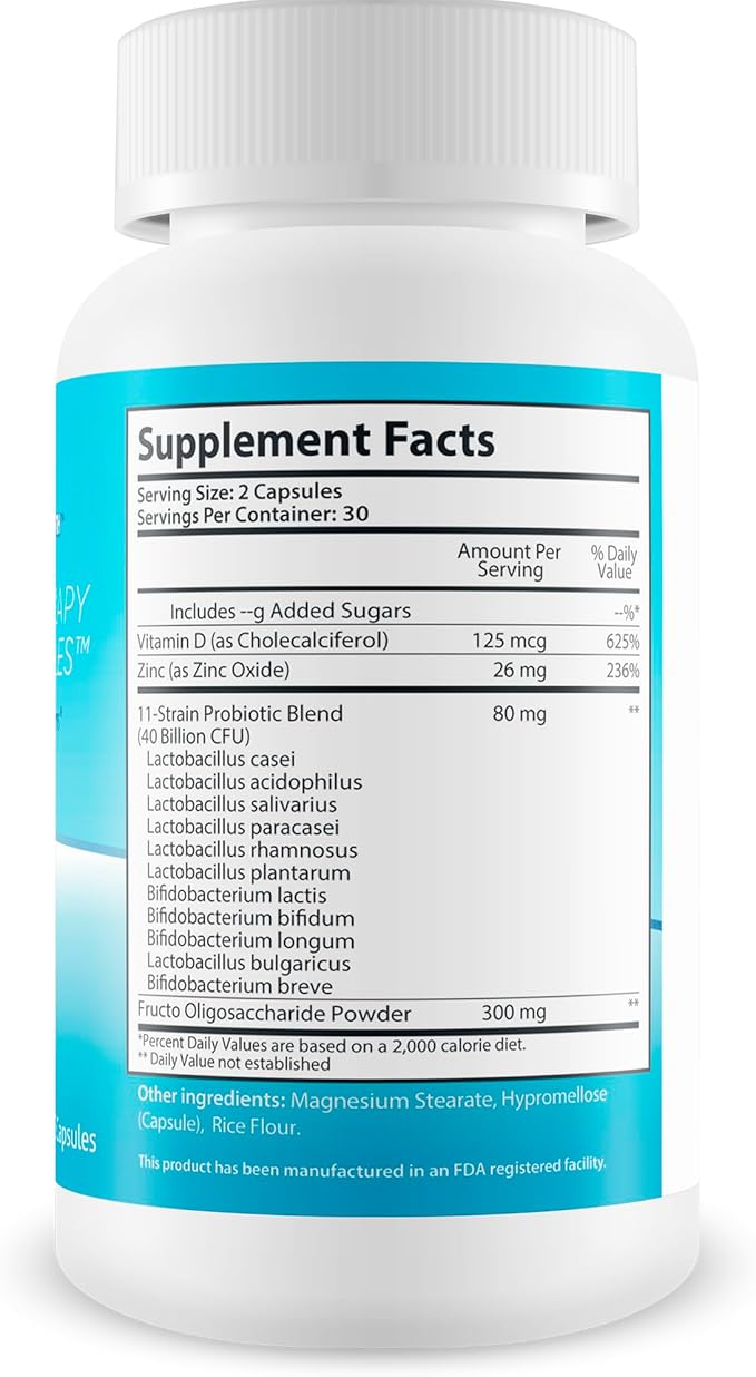 Gum Therapy Gel Capsules - Our Best Gum & Teeth Support Probiotic - Oral Dental Probiotics Gum Health Supplements - Gum & Teeth Probiotic - Our Best Oral Probiotics for Teeth and Gums - Gum Supplement