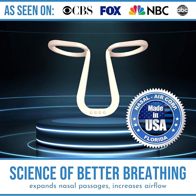 Made in USA! Nasilator Anti-Snoring Devices - Soft and Flexible Nasal Dilators | Improves Breathing & Sleeping | Snoring Solution | Reusable & Better Than Nasal Strips Pack of 4 (Medium)
