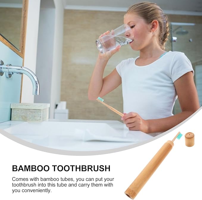 Disposable Toothbrush Kit with Biodegradable Tube Soft Bristles for Gentle Cleaning Moderate Hardness for Gum Care Random Colors Convenient Travel Dental Care Random Color