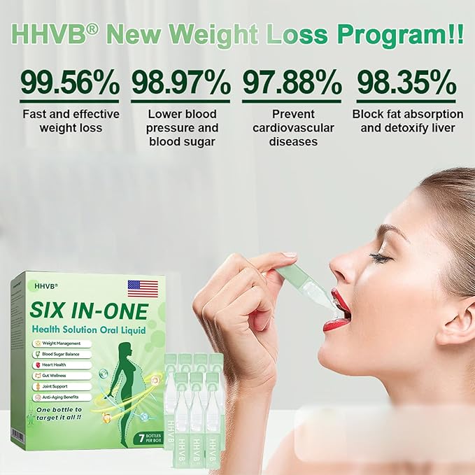 CITYOGA 2025 New Six-in-One Oral Solution, Professional Six-in-One Health Solution Oral Liquid - Promote Intestinal Digestio, Natural Slim Supplement Oral Drops for Women and Men (4)