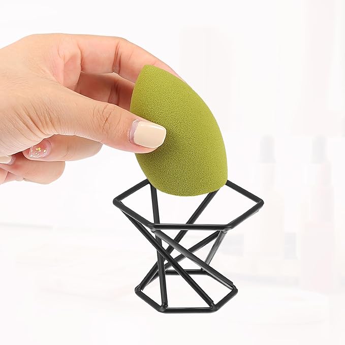 VOCOSTE Makeup Sponge Holder, Beauty Sponge Dry Stand, Beauty Sponge Holder, Makeup Beauty Egg Drying Stand for Vanity, Black