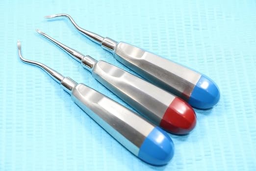 New Premium German 3 Dental HEIDBRINK Root TIP Pick Elevators Right Left Straight Instruments Set of 3 Each