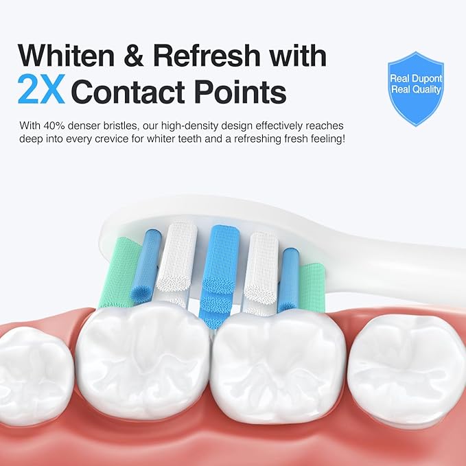 Electric Toothbrush Heads for Philips Sonicare Replacement Heads C1,C2,4100, Replacement Brush Head Compatible with Phillips Sonicare Electric Toothbrushes C2,C1, for Philips Sonic Care Brush,8 Pcs