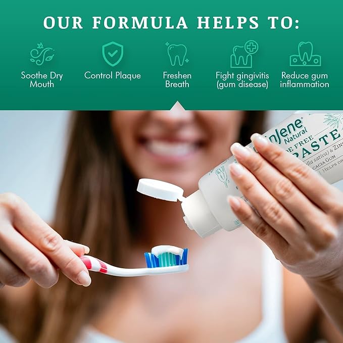 SprinJene Natural Toothpaste – Fluoride Free Clove & Mint Toothpaste for Healthy Gums & Fresh Breath – Gum Care with Patented Black Seed Oil & Zinc – Made in The USA (2 Pack)