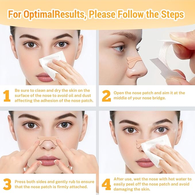 120Pcs Nasal Strips Anti Snoring, Extra Strength Nose Strips Breathing, Nose Tape for Sports and Sleep, Anti Snoring Strips Help Stop Snoring and Nasal Congestion Relief