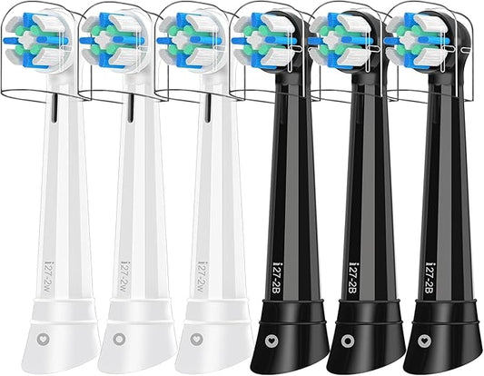 iO Replacement Heads Compatible with Oral B iO 3 4 5 6 7 8 9 10 Series Electric Toothbrush,IO Toothbrush Heads Compatible with Oral B iO,Medium-Hard bristles Care for Your Teeth