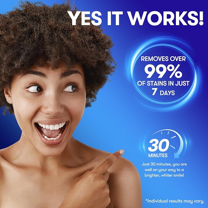 MySmile Teeth Whitening Strips, Hydroxyapatite-Infuse White Strips, Non-Sensitive Teeth Whitening with Soothing Natural Ingredients, Enamel-Safe, Residue-Free, Non-Slip, 21 Treatments Kit (42 Count)